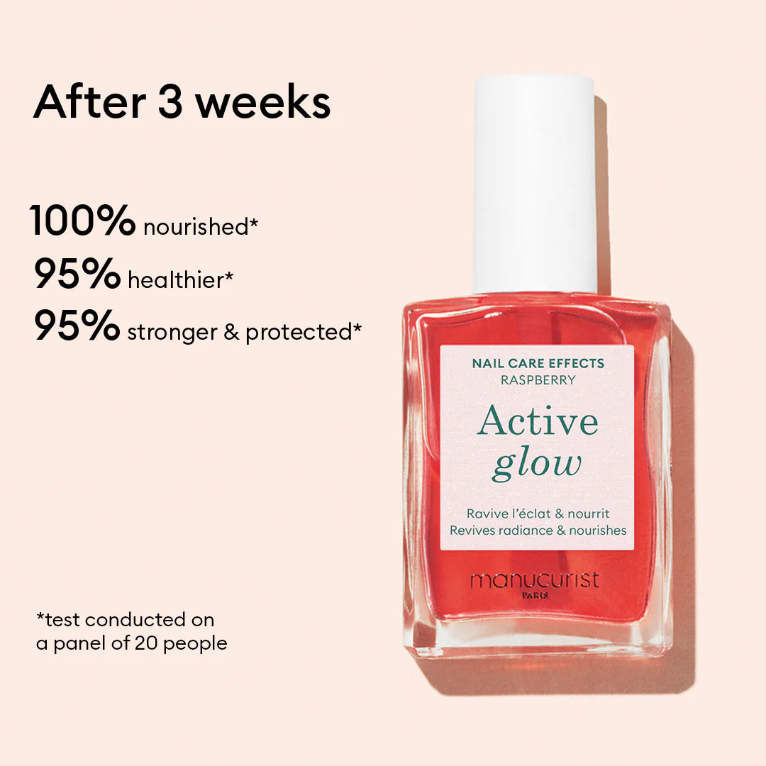 Manucurist  Active Glow Polish and Complete Serum for hydrated, naturally glowing nails.