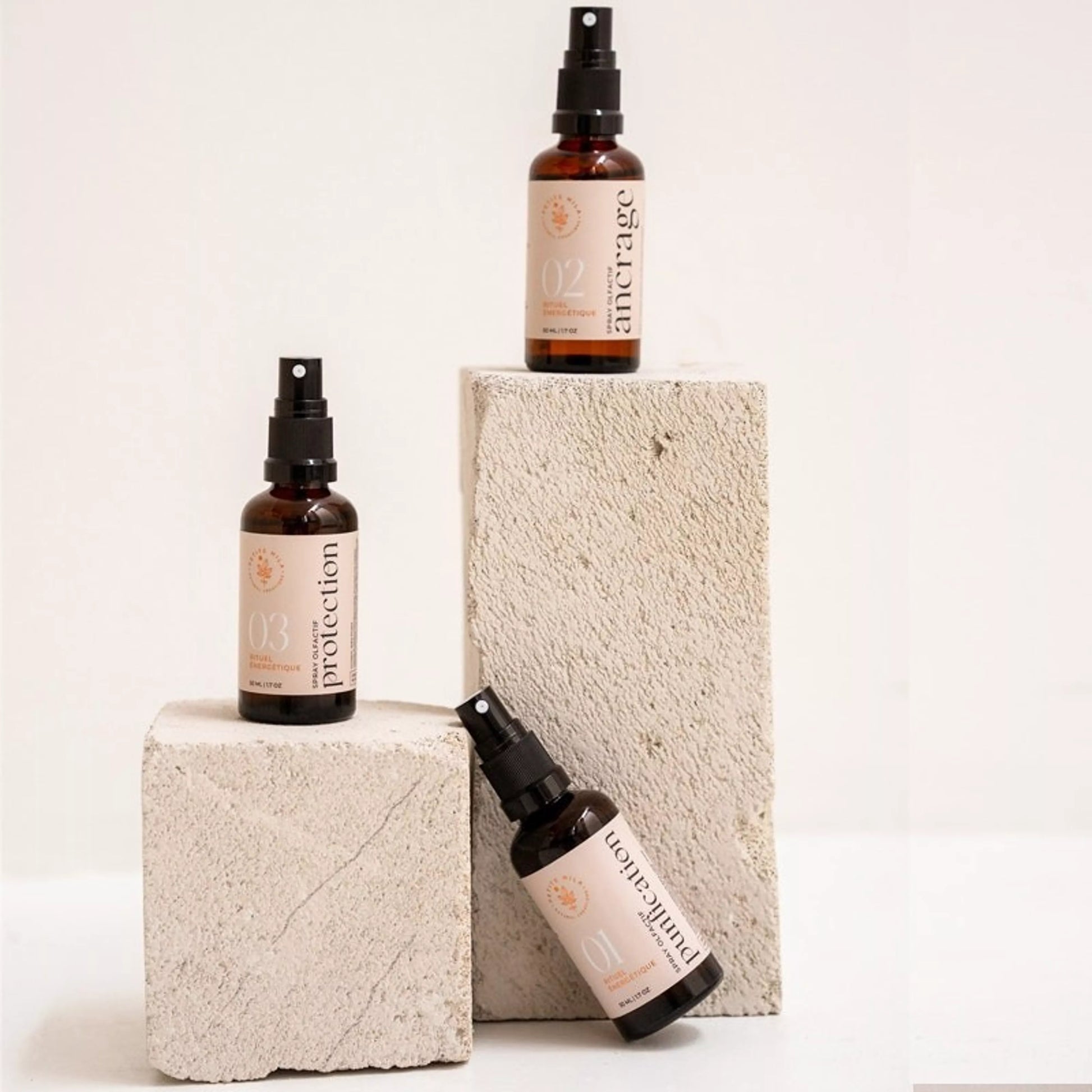 Petite Mila essential oil sprays for mood and energy