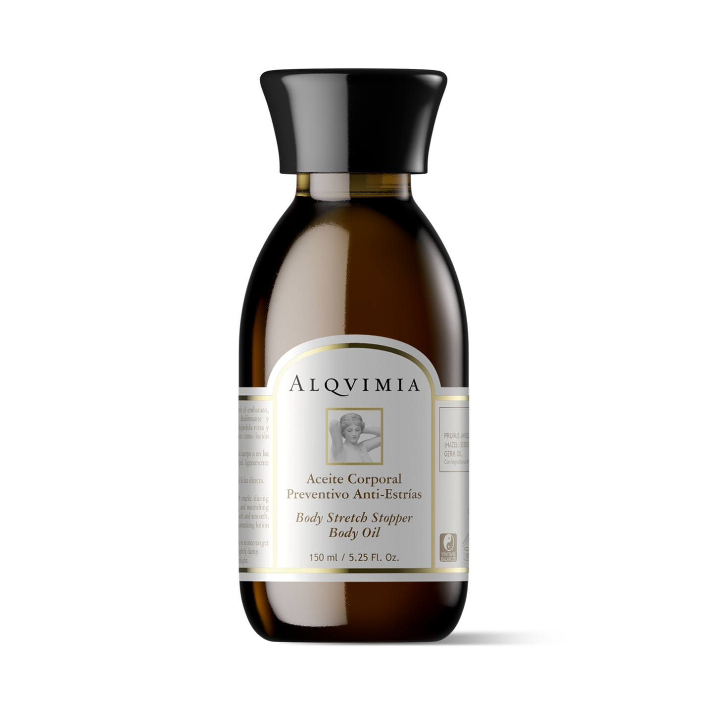 Alqvimia body oil bottle for stretch marks.