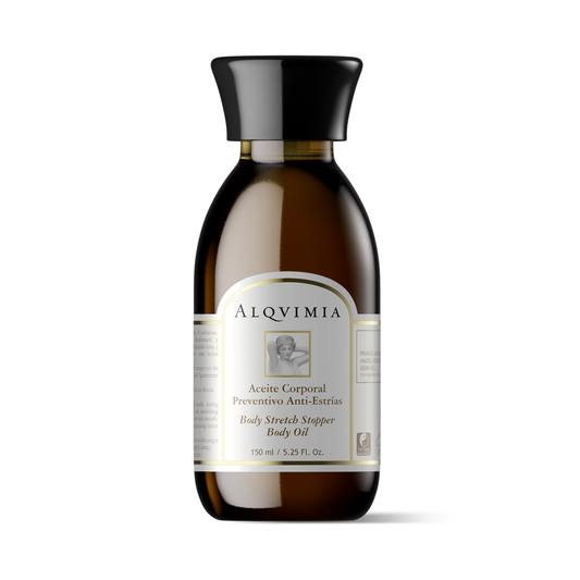 Alqvimia body oil bottle for stretch marks.