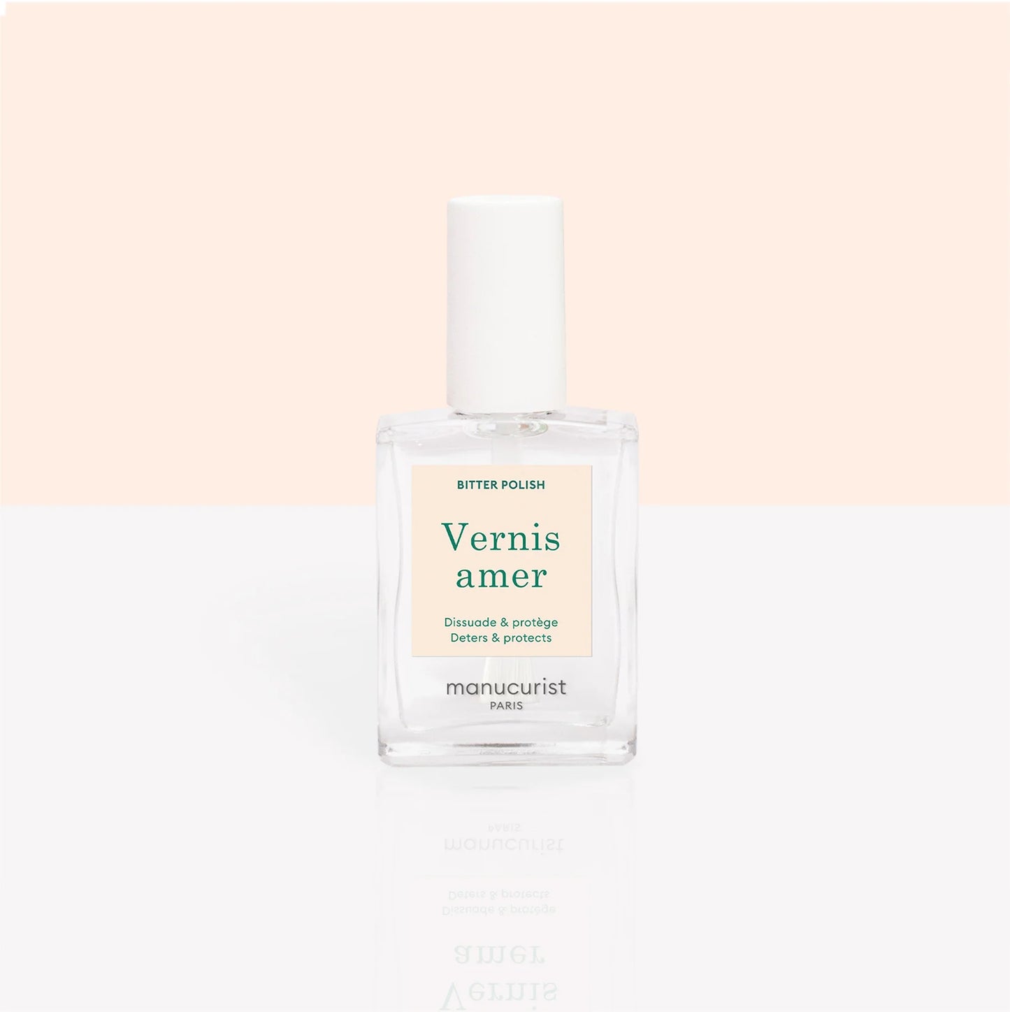 Manucurist Bitter Nail Polish bottle – natural nail treatment to strengthen nails and discourage biting.
