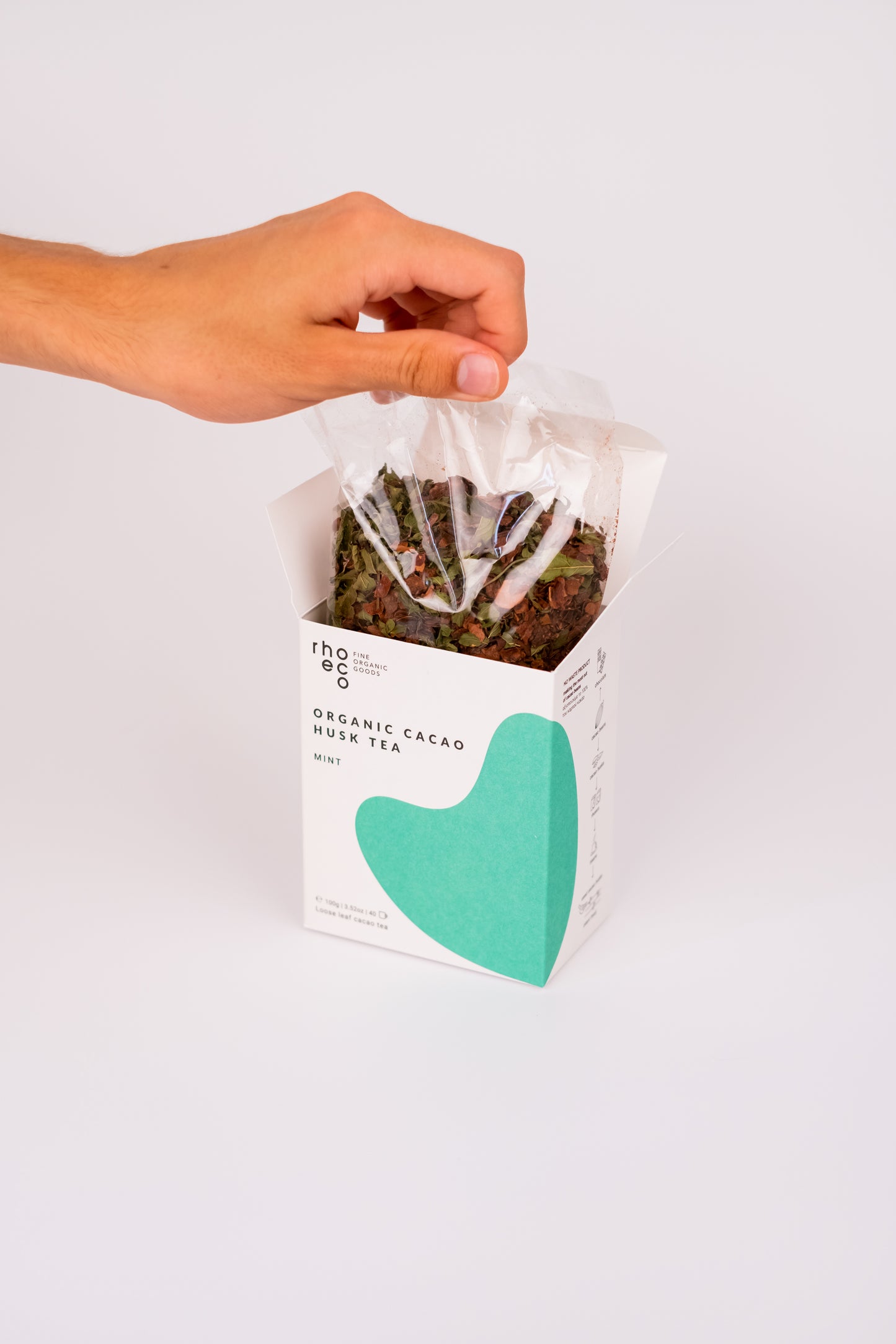 Organic Cacao Husk Tea | Mint
