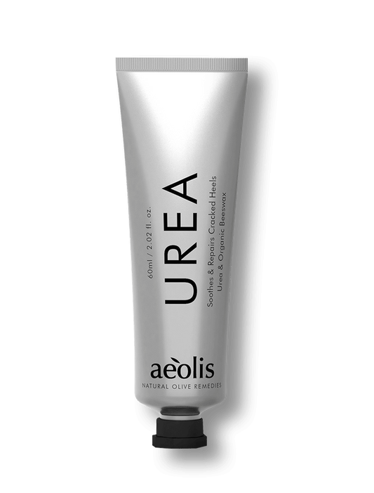 Cracked Heel Foot Cream with Urea and Organic Beeswax – nourishing foot balm by Aeolis.
