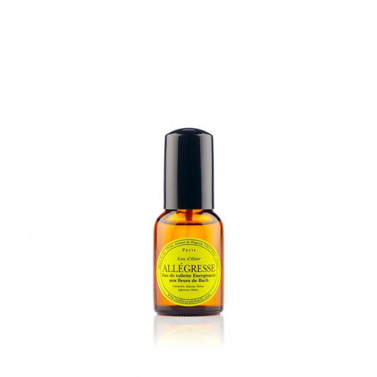 A 30ml bottle of Allegresse perfume - a perfume based on Bach Remedies that alters your mood like a herbal elixir. Natural perfume.