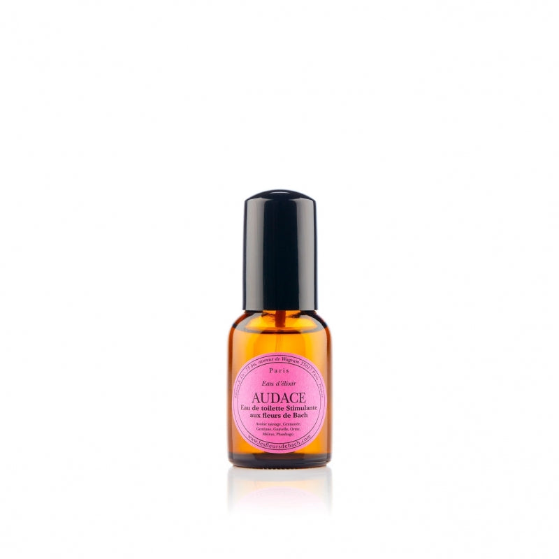 A 30ml Audace perfume by Elixirs & Co created using flower essences that bring courage.