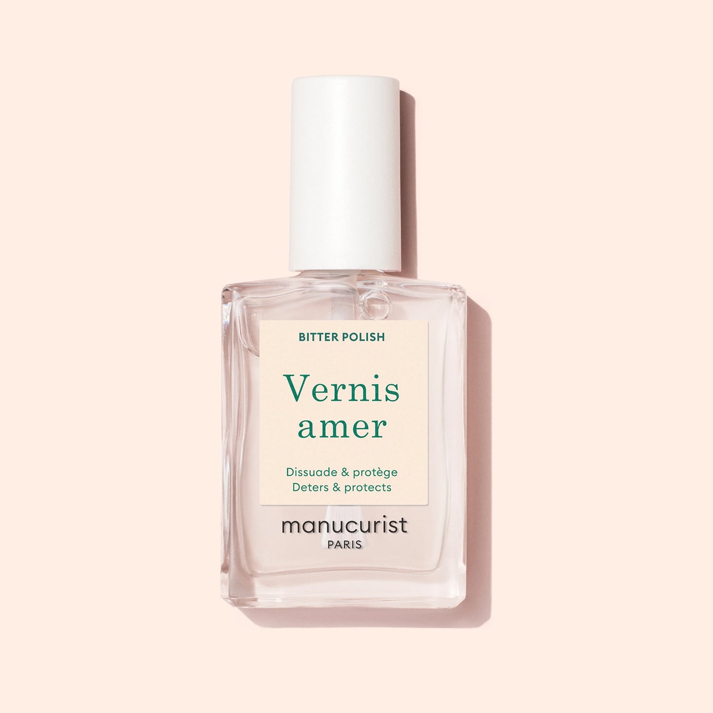 Manucurist Bitter Nail Polish bottle – natural nail treatment to strengthen nails and discourage biting.