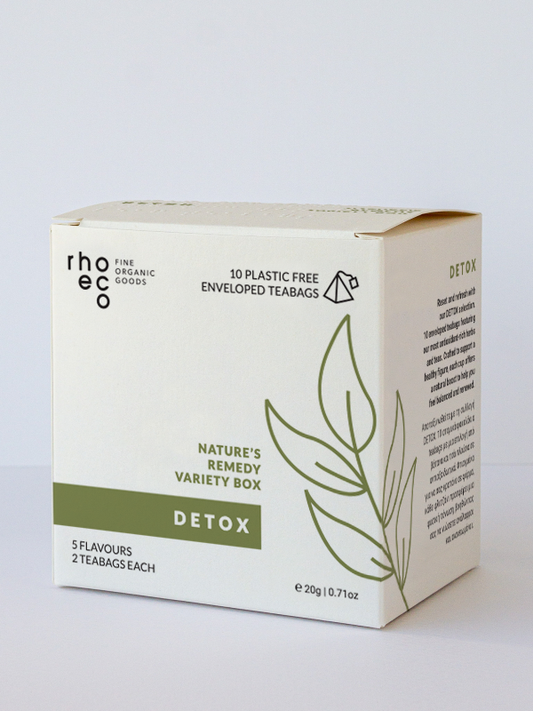 Box of rhoeco detox herbal tea collection