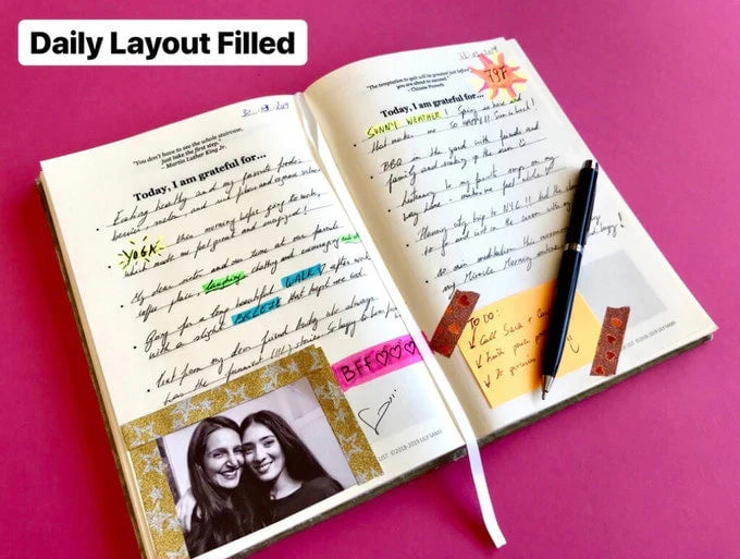The Gratitude List Journal + Clear Quartz Manifestation Pen