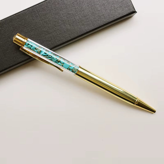 Turquoise Writing Pen | EXPRESSION PROTECTION TRUTH