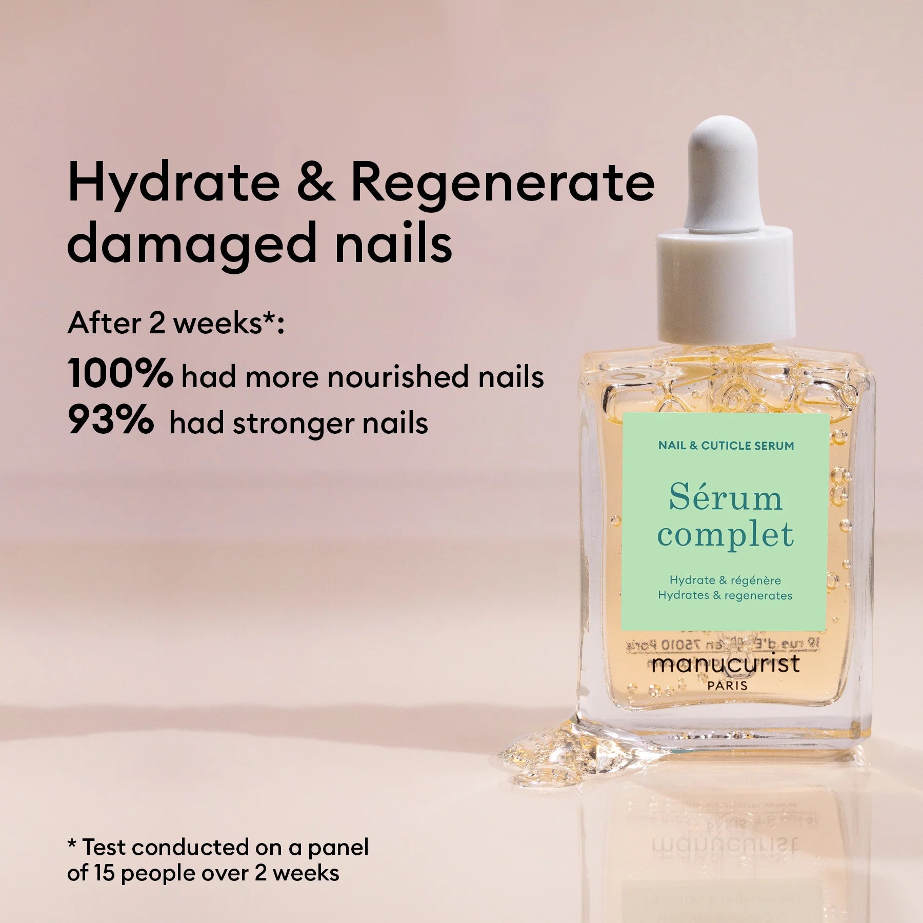 Manucurist  Complete Serum for hydrated, naturally glowing nails.