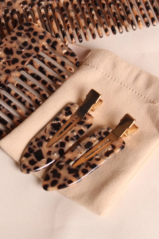 Hair Barrettes  - Léopard