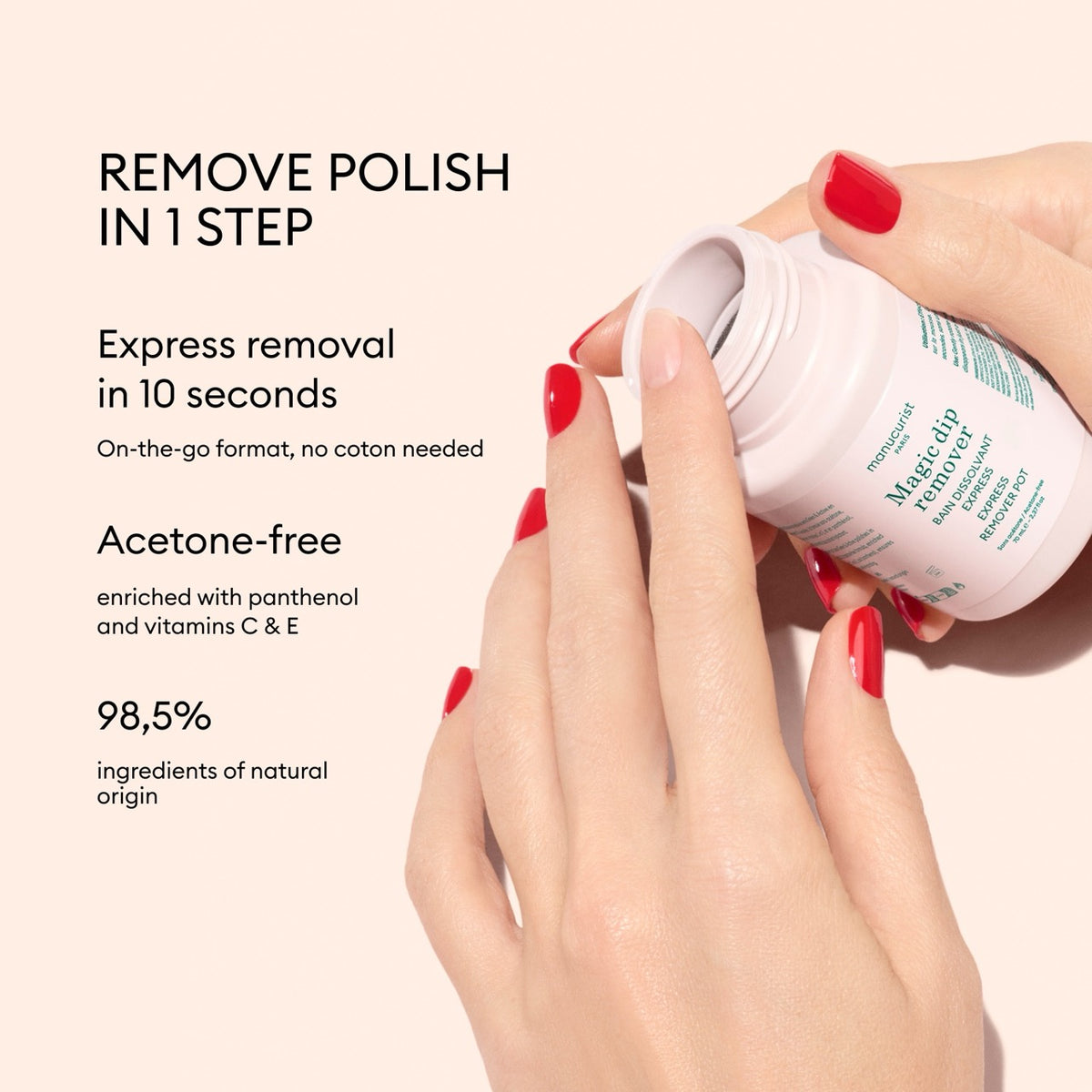Magic Dip Remover | Acetone-Free Express Nail Polish Remover