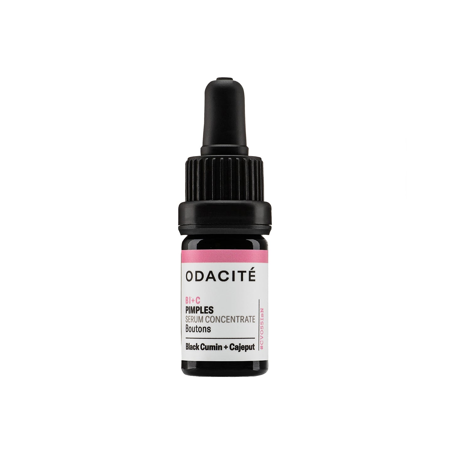 Odacite Bl+C Pimples skincare serum bottle on a white background