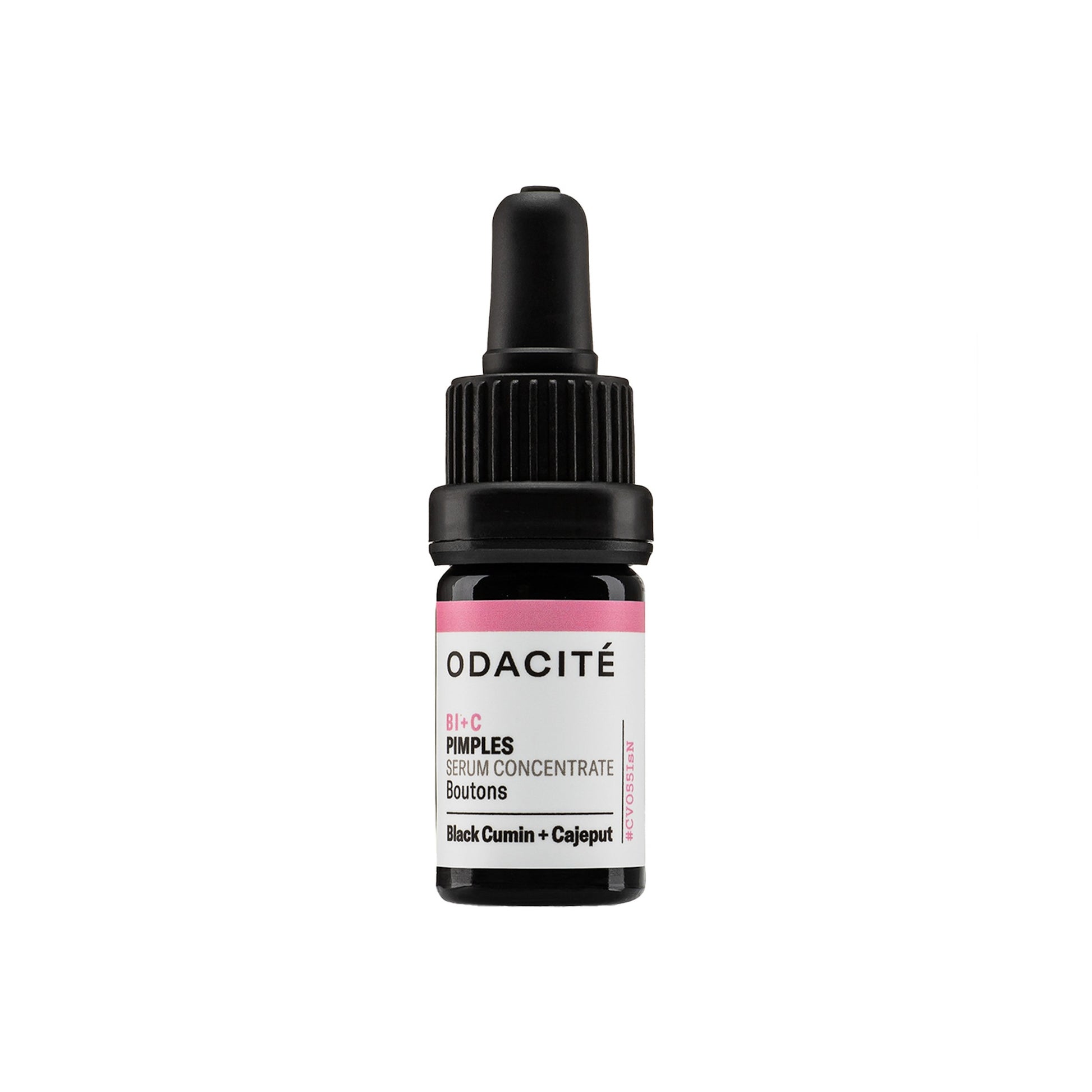 Odacite Bl+C Pimples skincare serum bottle on a white background