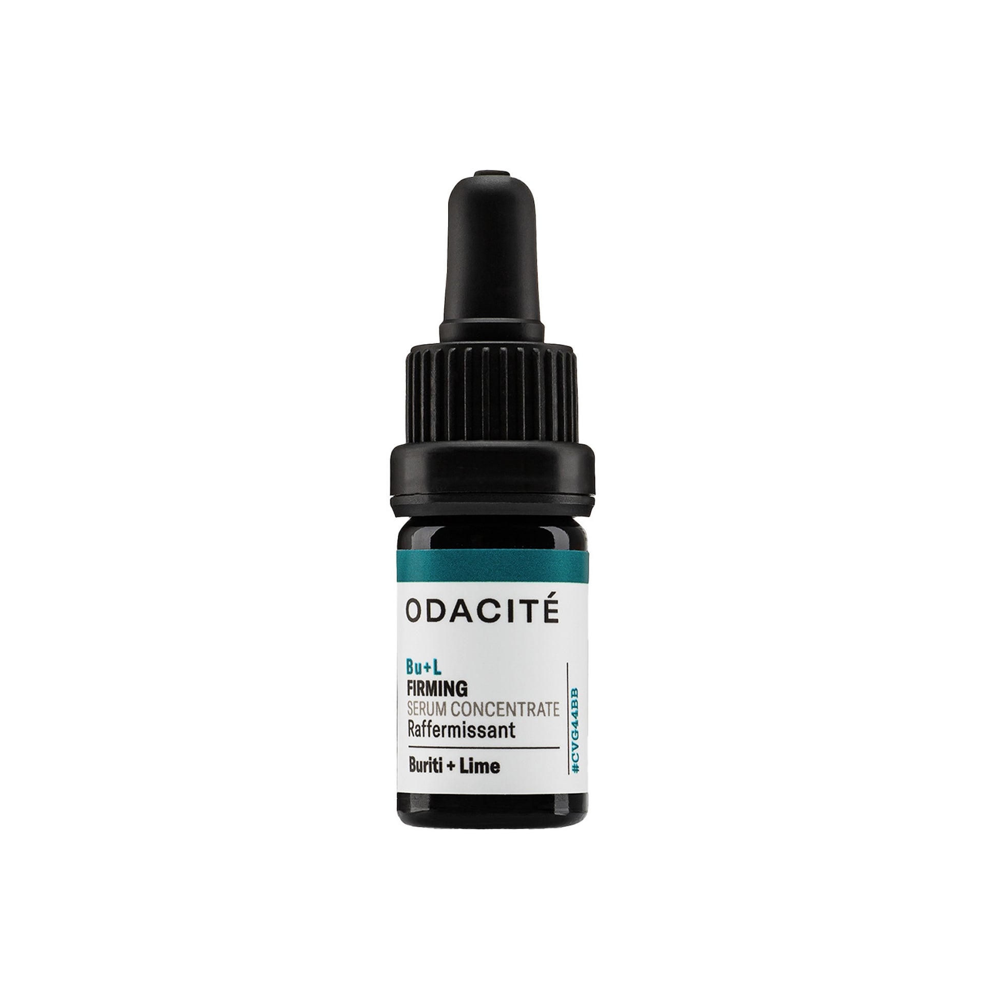 Odacite Bu + L Firming serum concentrate bottle on a white background