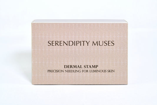 Dermal Stamp packaging by Serendipity Muses on a white background