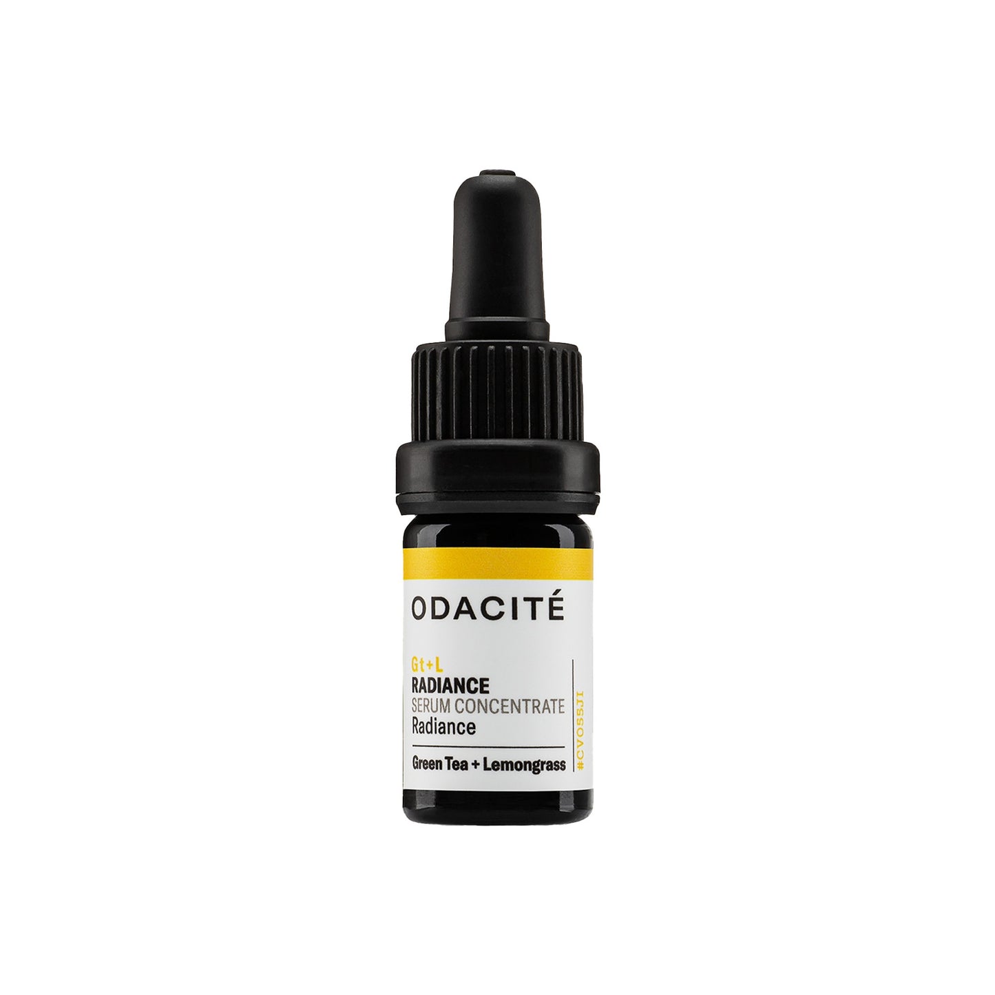 Odacite Gt+L Radiance serum concentrate bottle on a white background