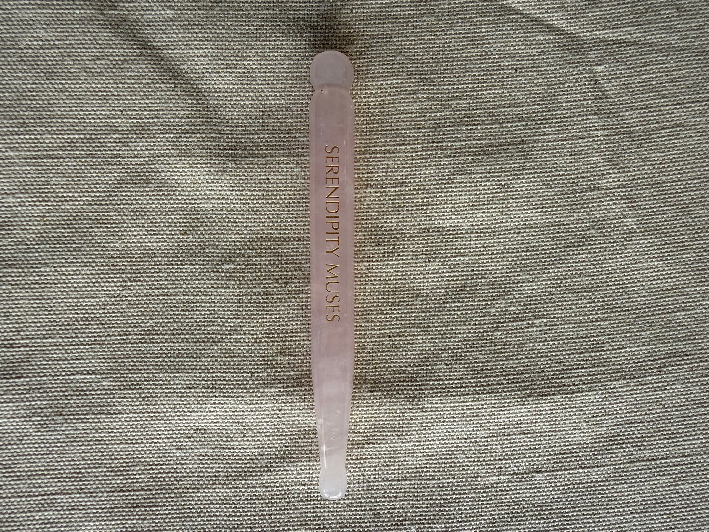     Traditional inspired rose quartz acupressure tool for facial vitality and glow