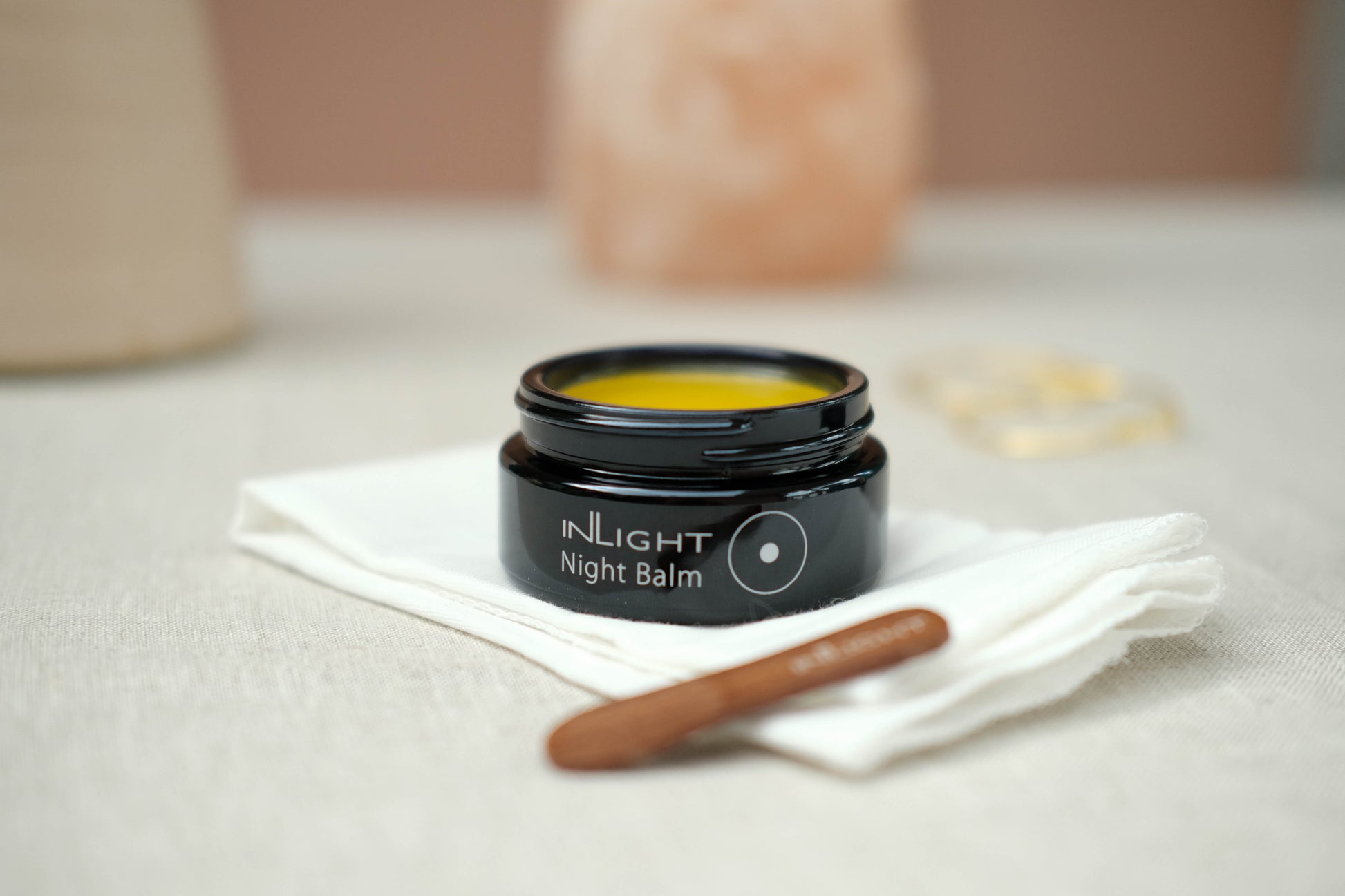A jar of the inLight Night Balm 