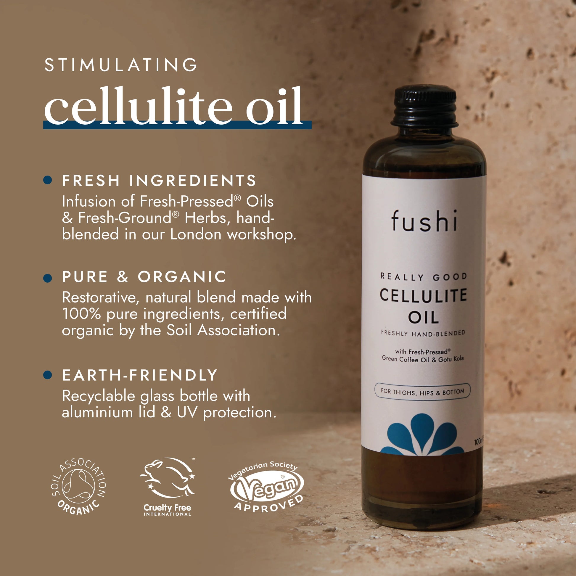 Really Good Cellulite Oil – Ayurvedic Firming Body Oil with Green Coffee Bean and Gotu Kola
