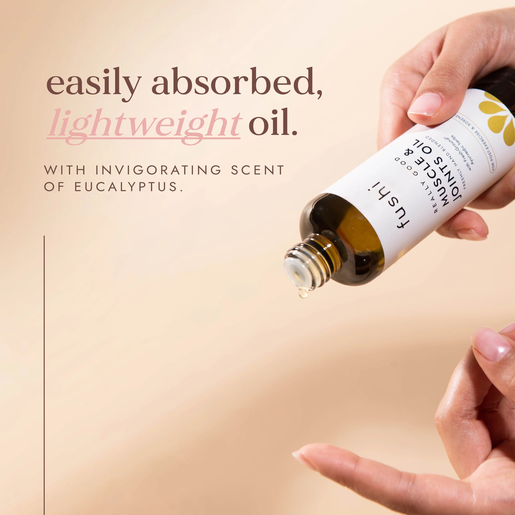 Really Good Muscle & Joints Oil – Ayurvedic Herbal Body Oil for Sore Muscles and Joints
