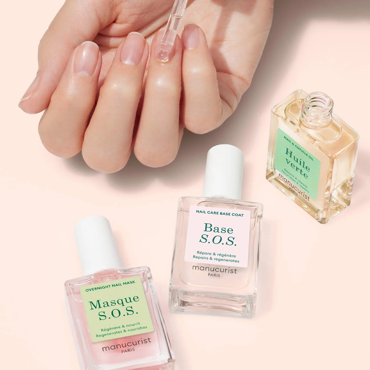 Manucurist Rescue Kit – plant-based nail repair and strengthening treatment for damaged nails.