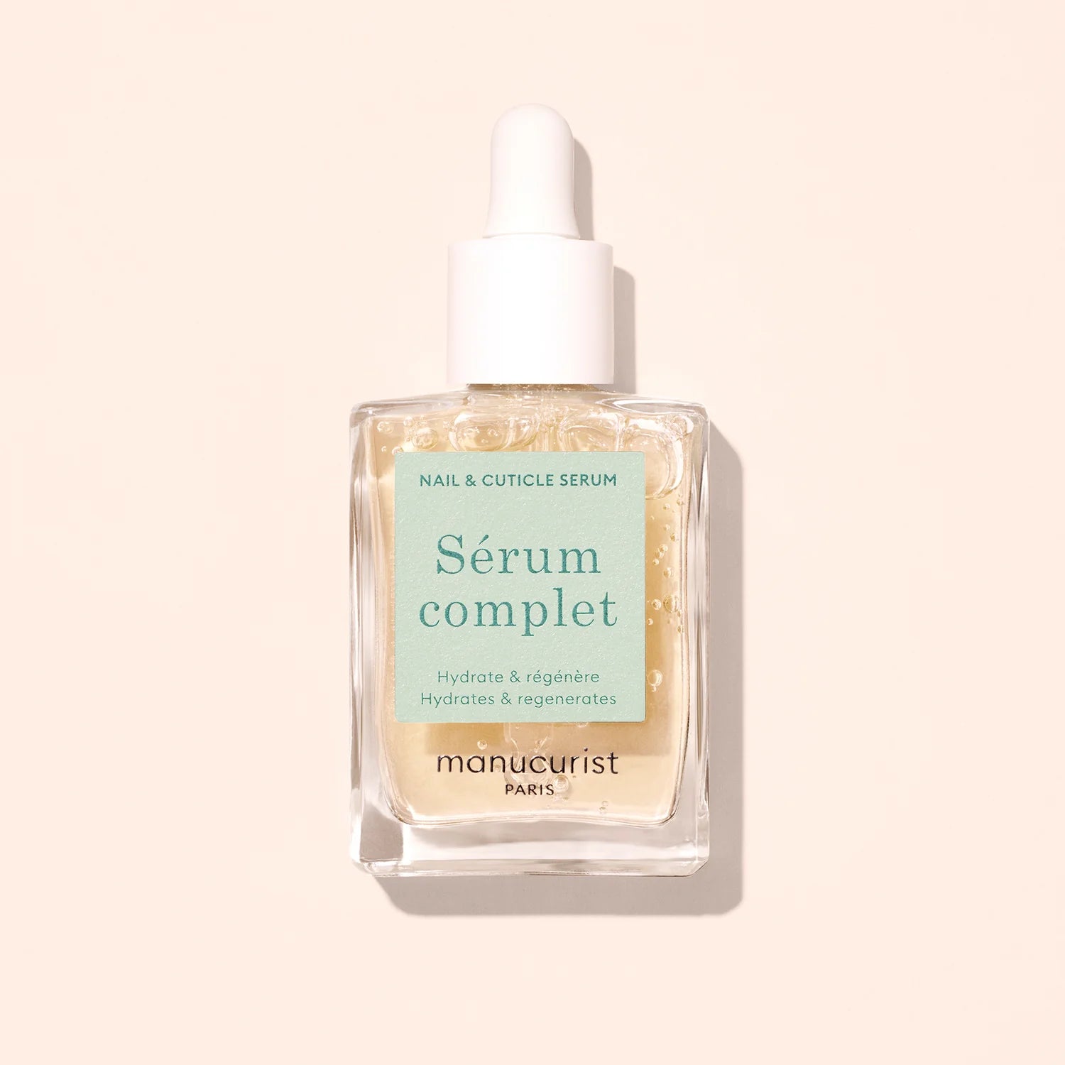 Manucurist Complete Serum – water-based nail and cuticle hydration treatment with glycerine and panthenol.