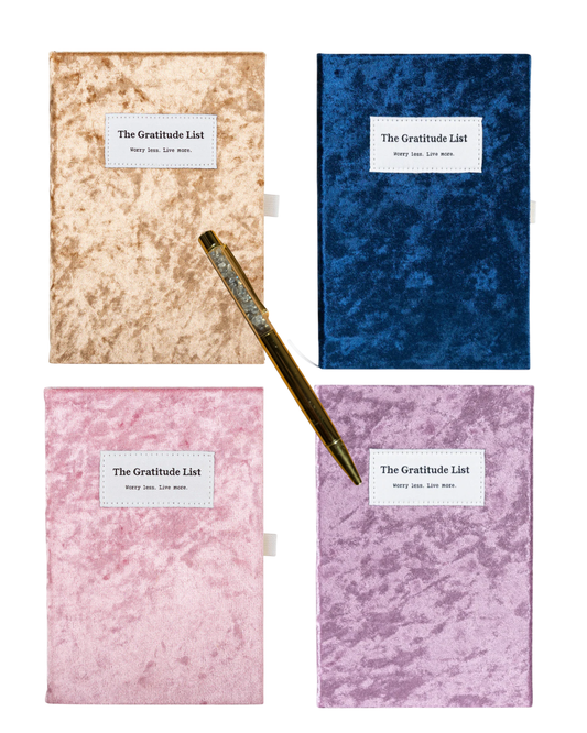 The Gratitude List Journal + Clear Quartz Manifestation Pen