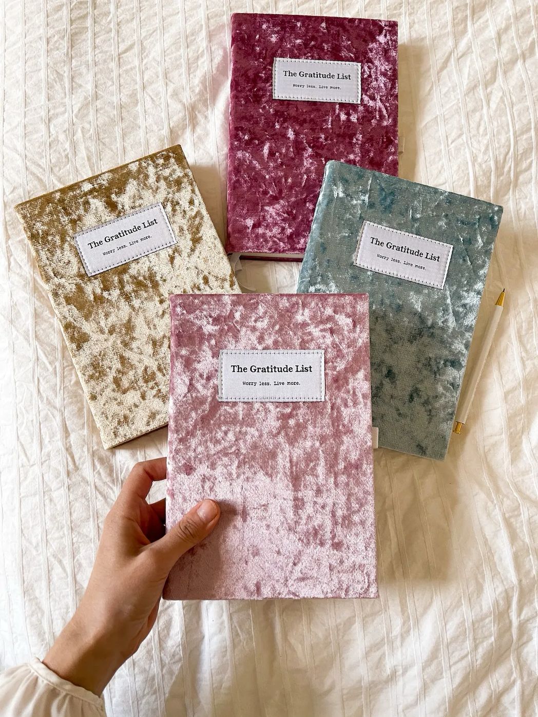 The Gratitude List Journal + Clear Quartz Manifestation Pen