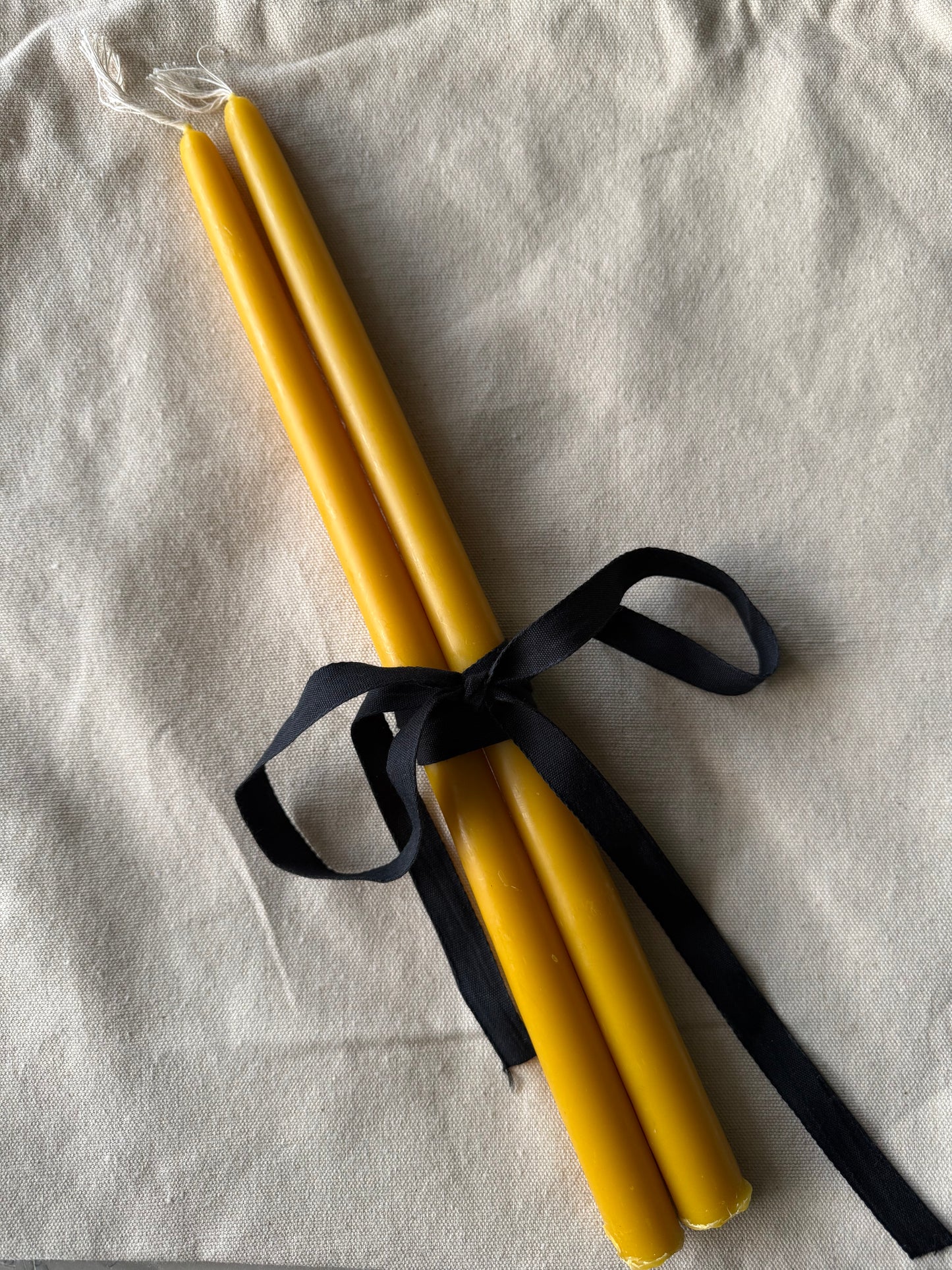 natural beeswax large candles set 
