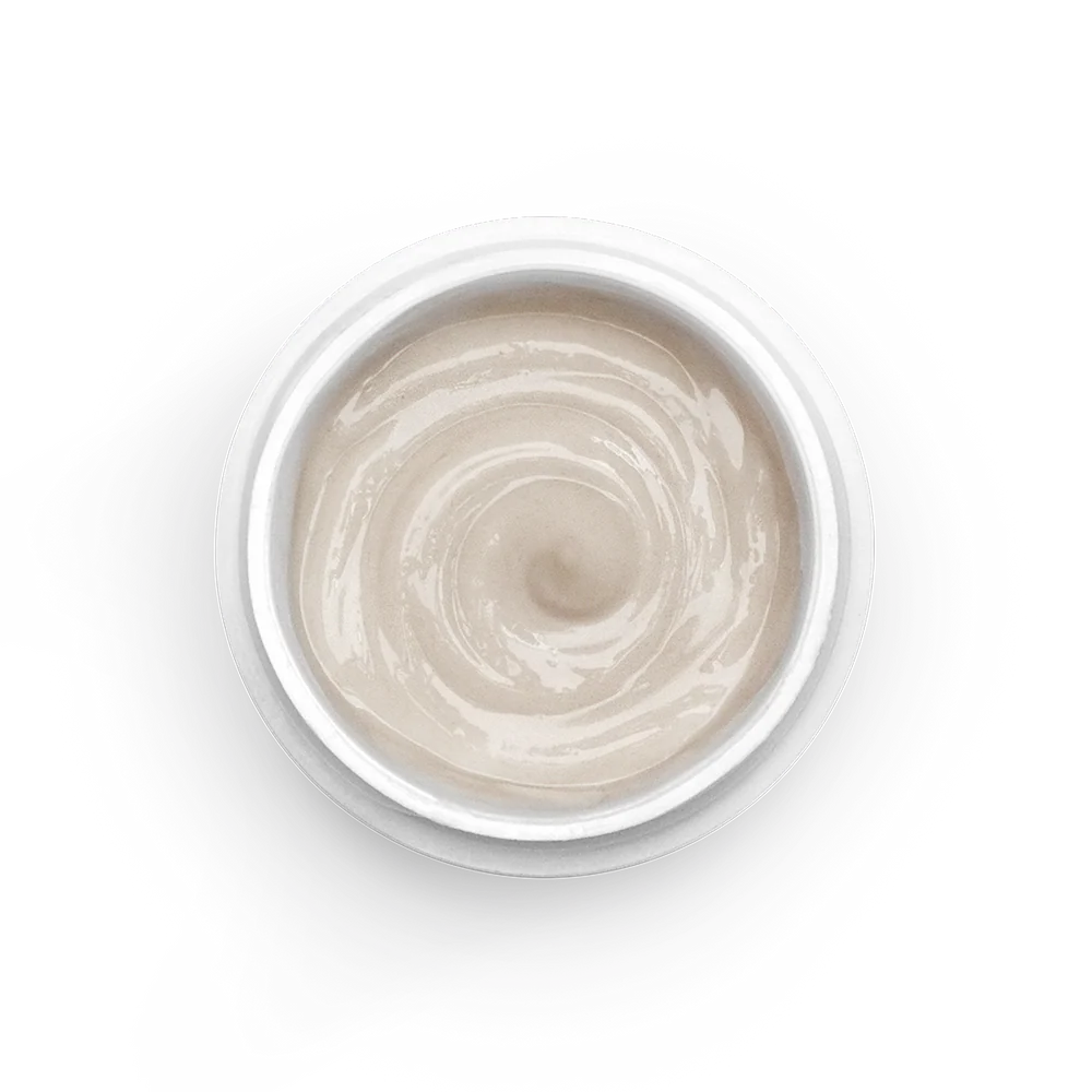 Jar of beige cream II by ayuna on a white background