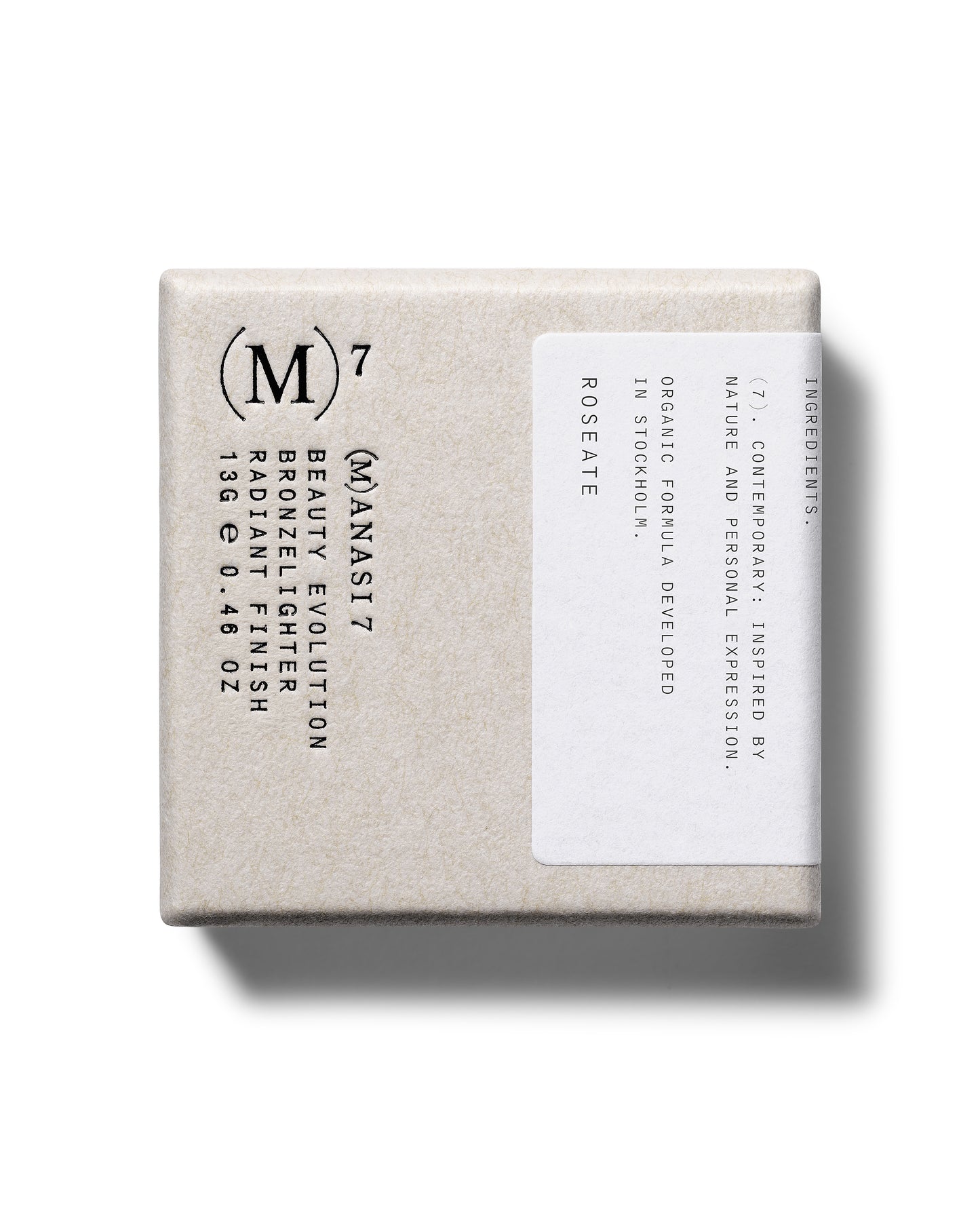 Manasi 7 Bronzelighter in the shade Roseate product packaging on a white background