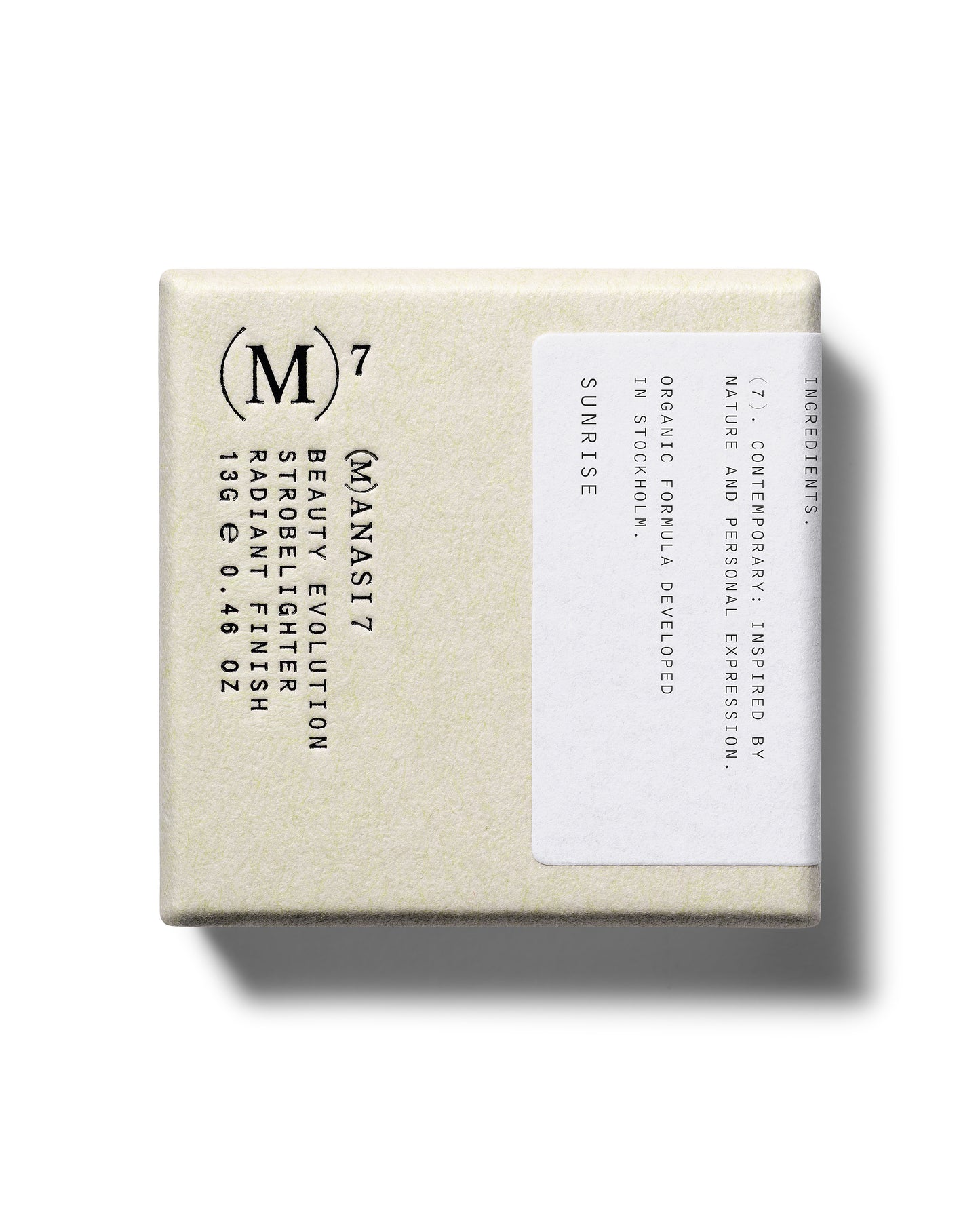 Manasi 7 Strobelighter in the shade Sunrise product packaging on a white background