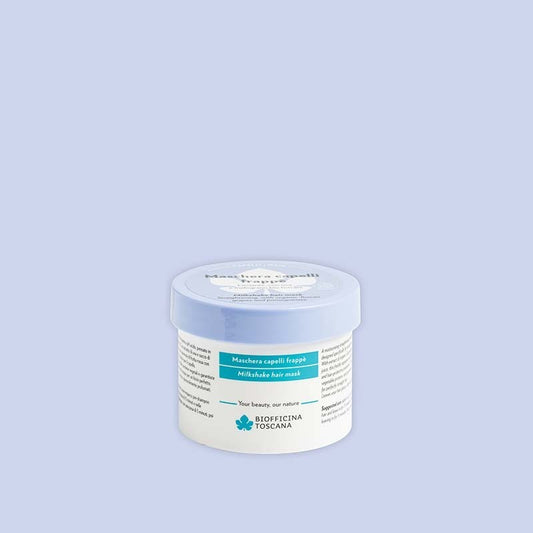 Plastic tub with hair mask by biofficina Toscana available at Serendipity Muses