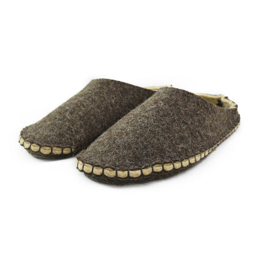 wool slippers barefoot