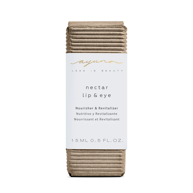 Pack of Ayuna nectar lip & eye product on a white background