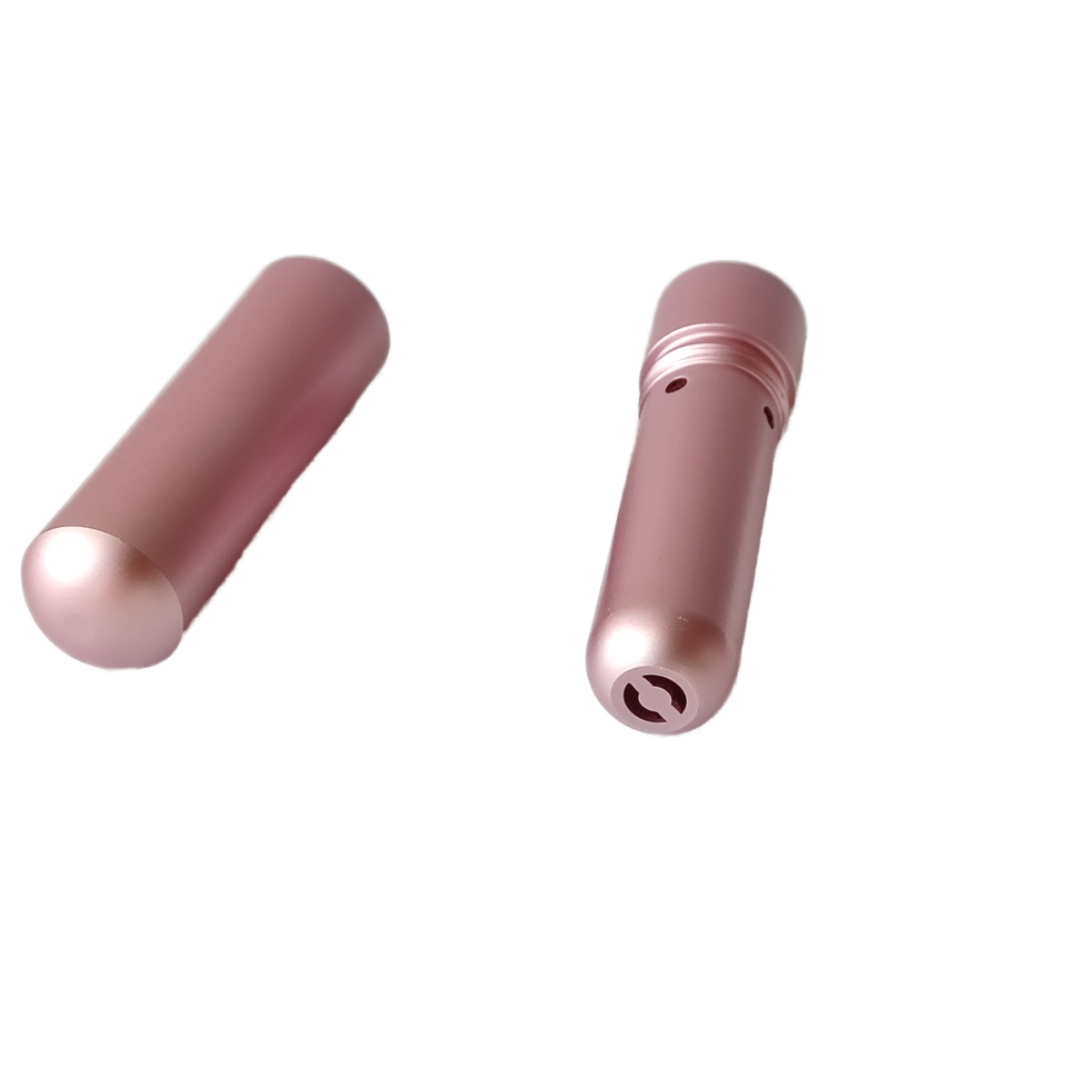 pink nasal inhaler on a white background