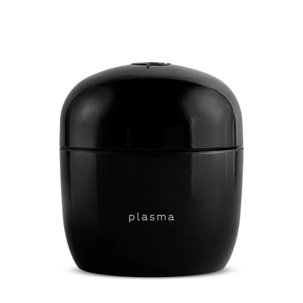 Black container with 'plasma' branding by ayuna on a white background
