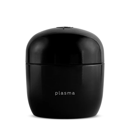 Black container with 'plasma' branding by ayuna on a white background