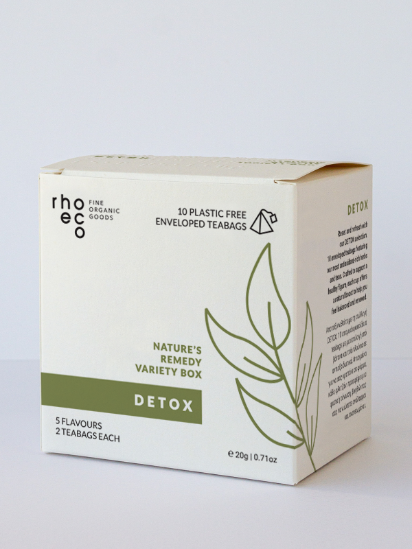Box of rhoeco detox herbal tea collection