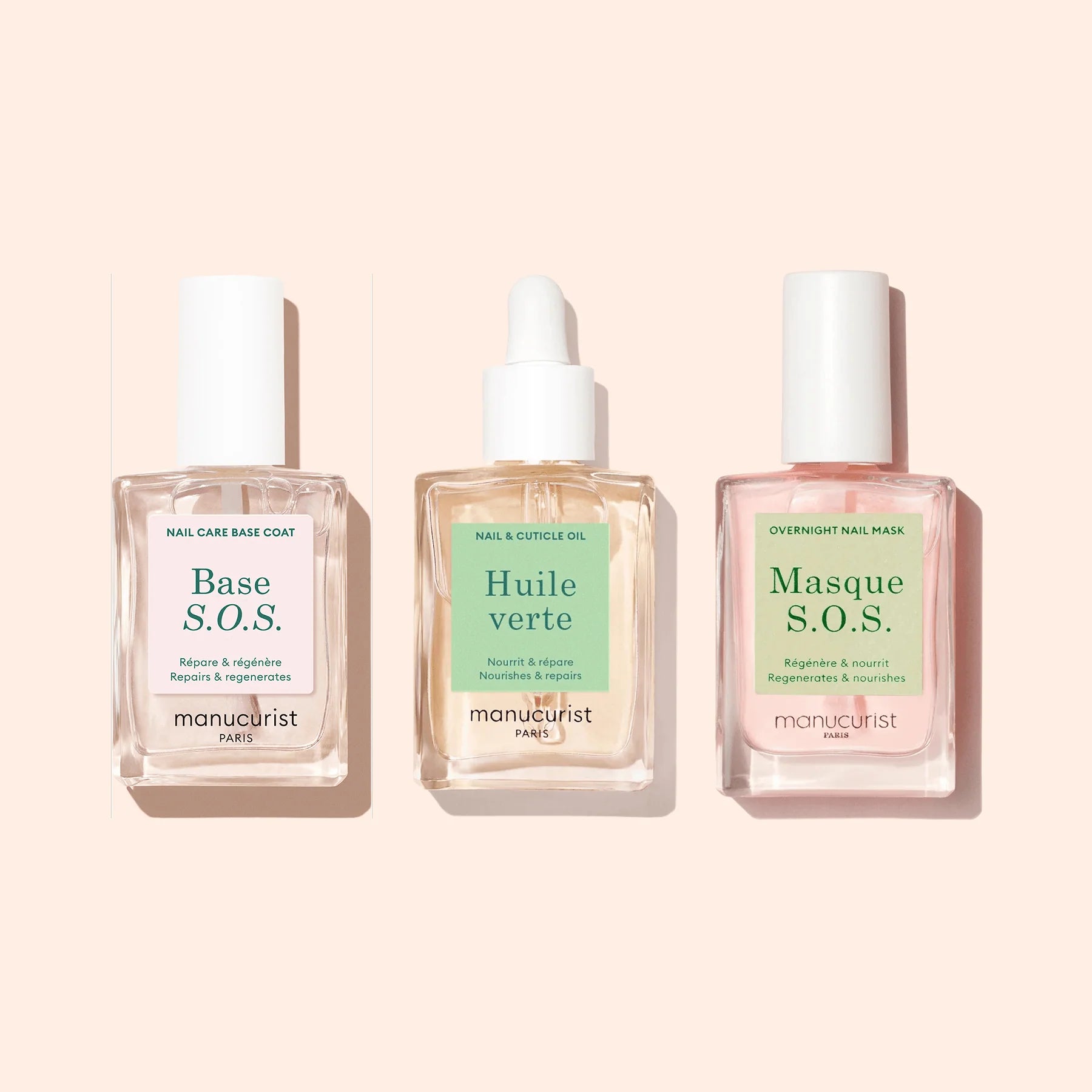 Manucurist Rescue Kit – plant-based nail repair and strengthening treatment for damaged nails.